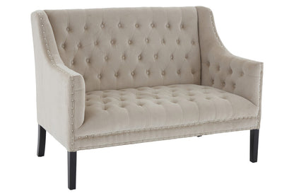 Monaco Park Camel Velvet 2 Seat Sofa