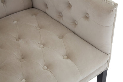 Monaco Park Camel Velvet 2 Seat Sofa