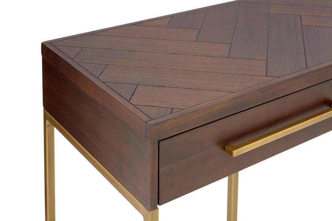 Como Acacia Wood Effect Console Table with Drawers