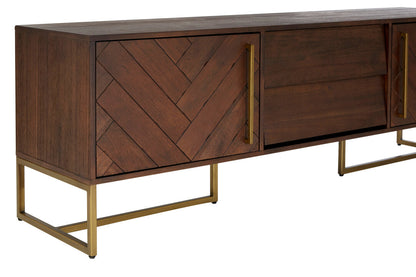 Como Acacia Wood Effect Media Unit