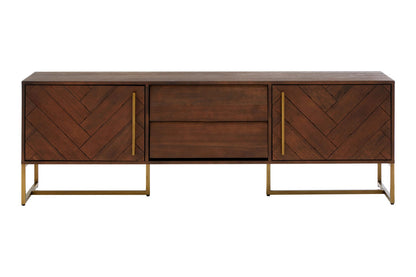 Como Acacia Wood Effect Media Unit