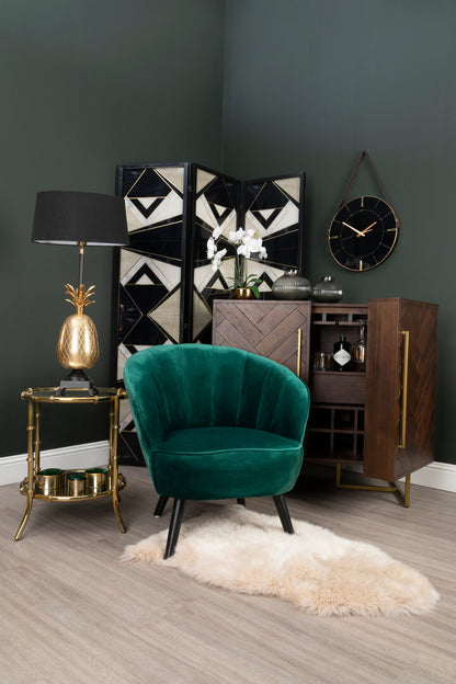 Como Acacia Wood Effect Drinks Cabinet