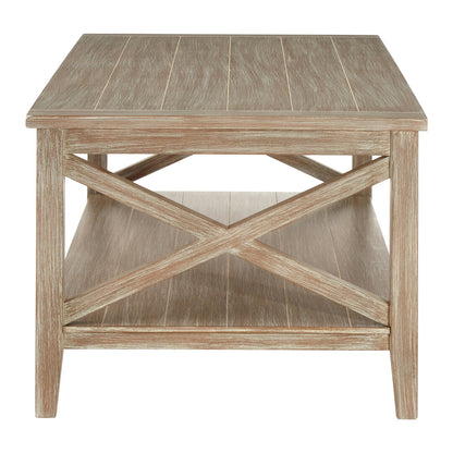 Savoy Coffee Table with Grey Pine Wood Washed Finish