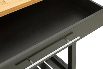 Vienna Glenn Wide Kitchen Trolley with Granite Top