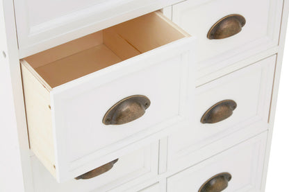 Granada White 8 Drawers Chest