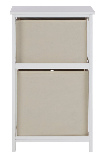 Savannah 2 Natural Fabric Drawers Cabinet