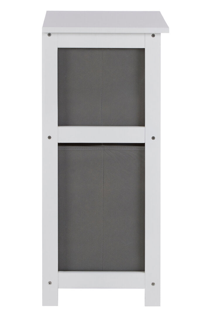 Savannah 2 Grey Fabric Drawers Cabinet