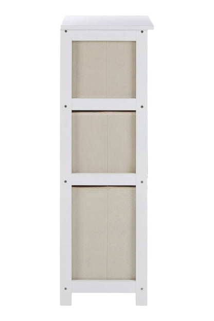 Savannah 3 Natural Fabric Drawers Cabinet
