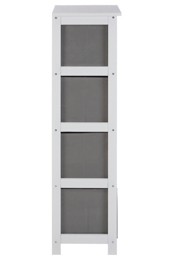 Savannah 4 Grey Fabric Drawers Cabinet