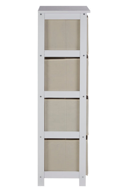 Savannah 4 Natural Fabric Drawers Cabinet
