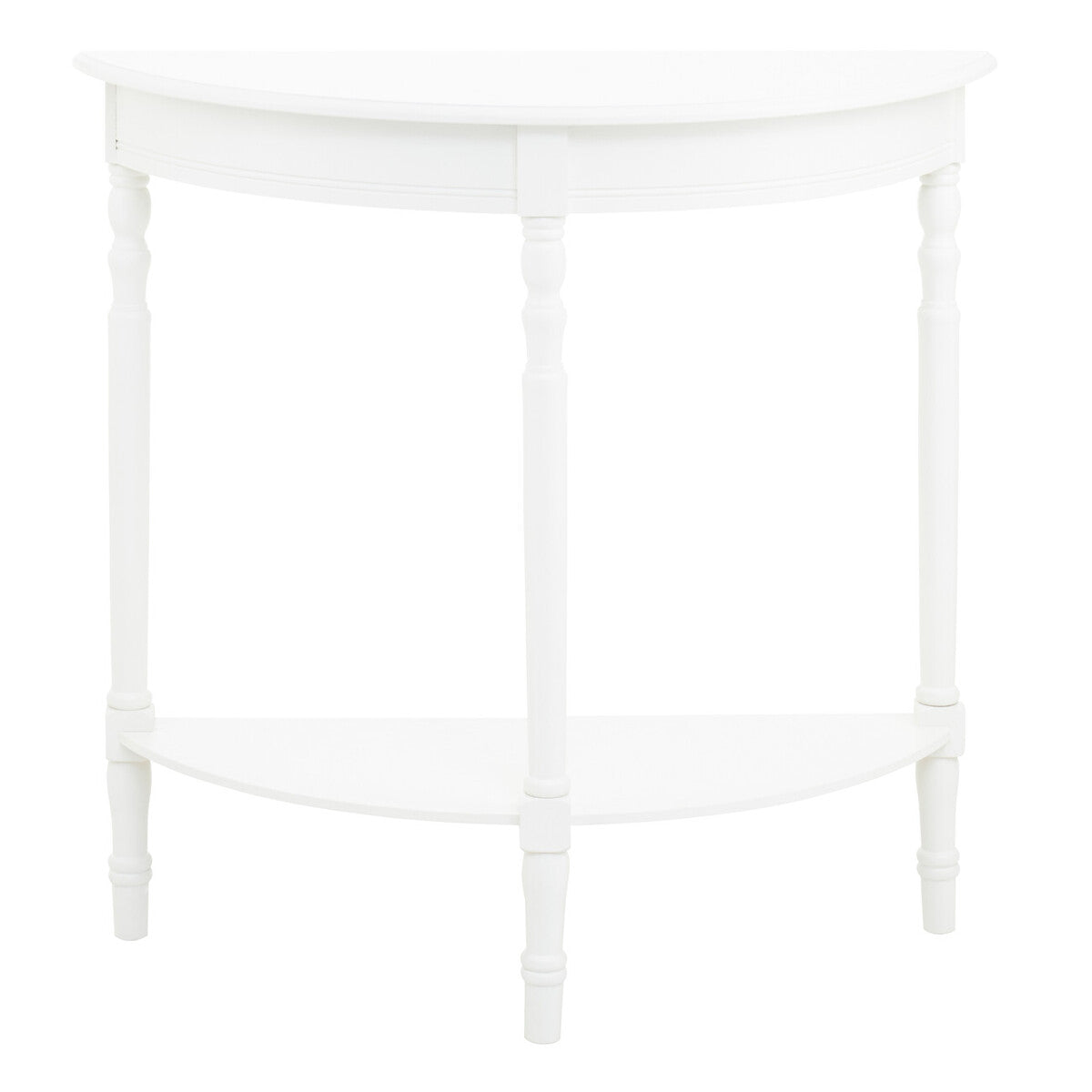 Savoy White Half Moon Console Table