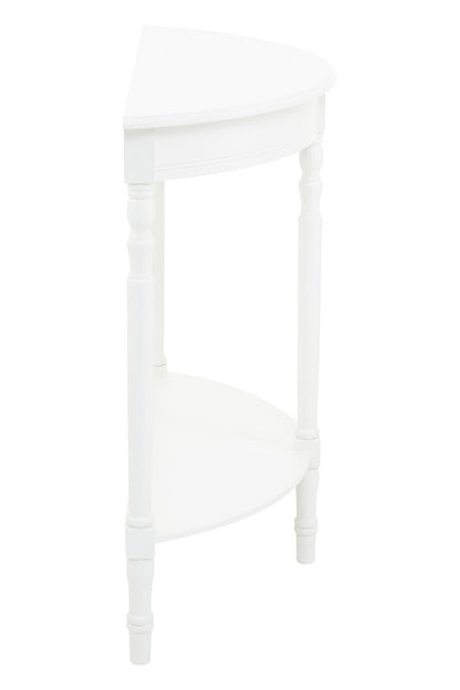 Savoy White Half Moon Console Table