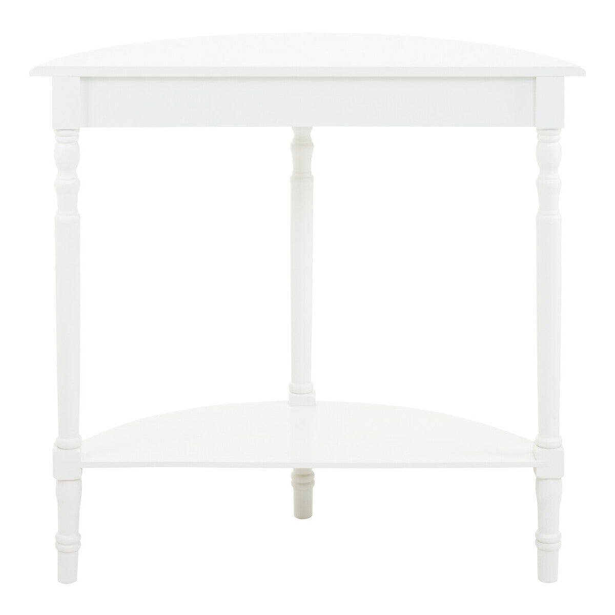 Savoy White Half Moon Console Table