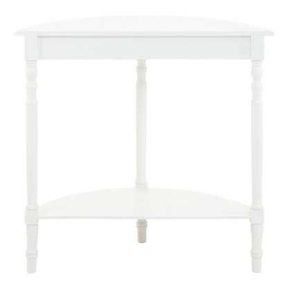 Savoy White Half Moon Console Table