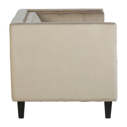 Soho Two Seater Mink Velvet Sofa