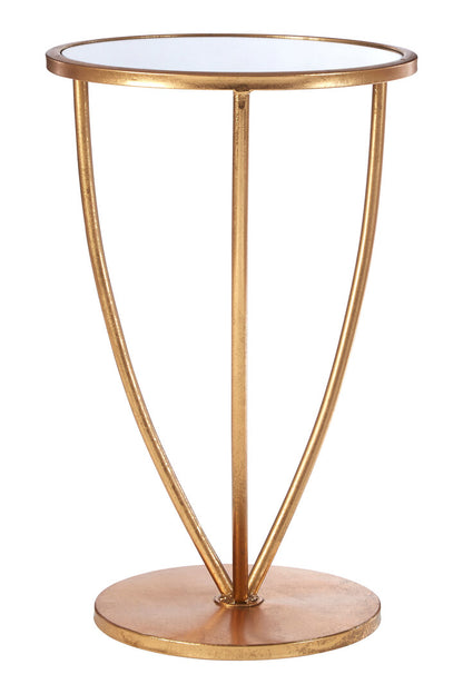 Carlton Mirror Top And Gold Frame Side Table