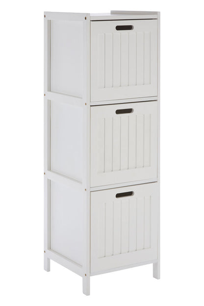 Richmond White Wood 3 drawer cabinet
