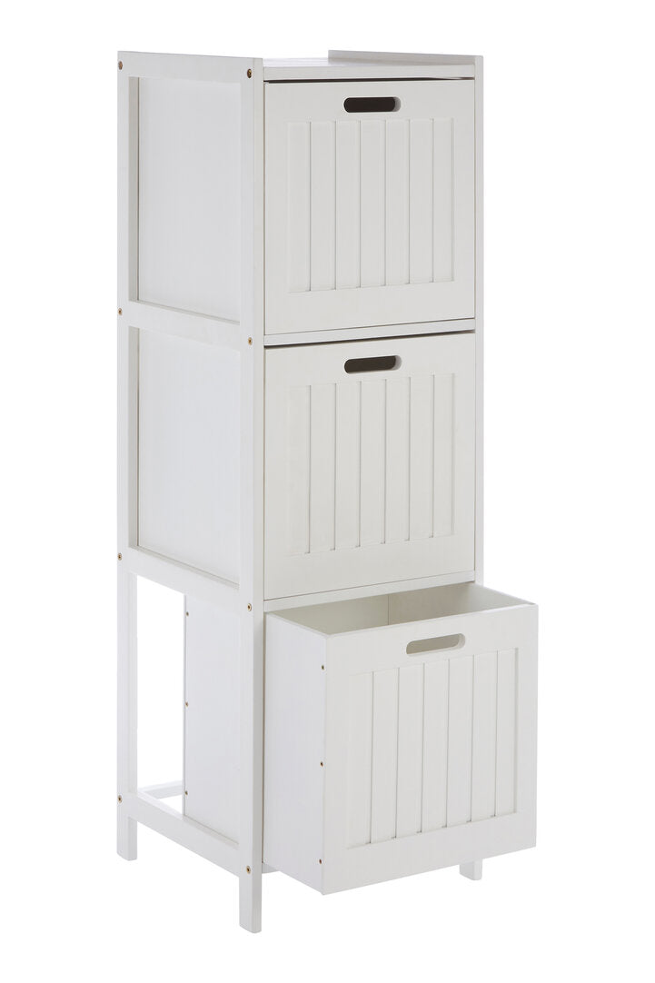 Richmond White Wood 3 drawer cabinet