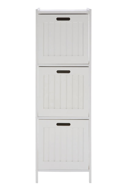 Richmond White Wood 3 drawer cabinet