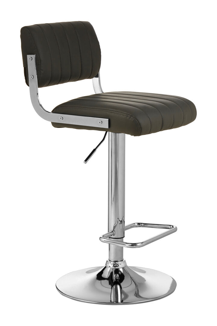 Richmond Grey Channel Design Seat Bar Stool