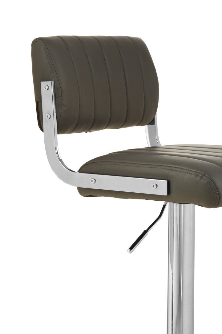 Richmond Grey Channel Design Seat Bar Stool