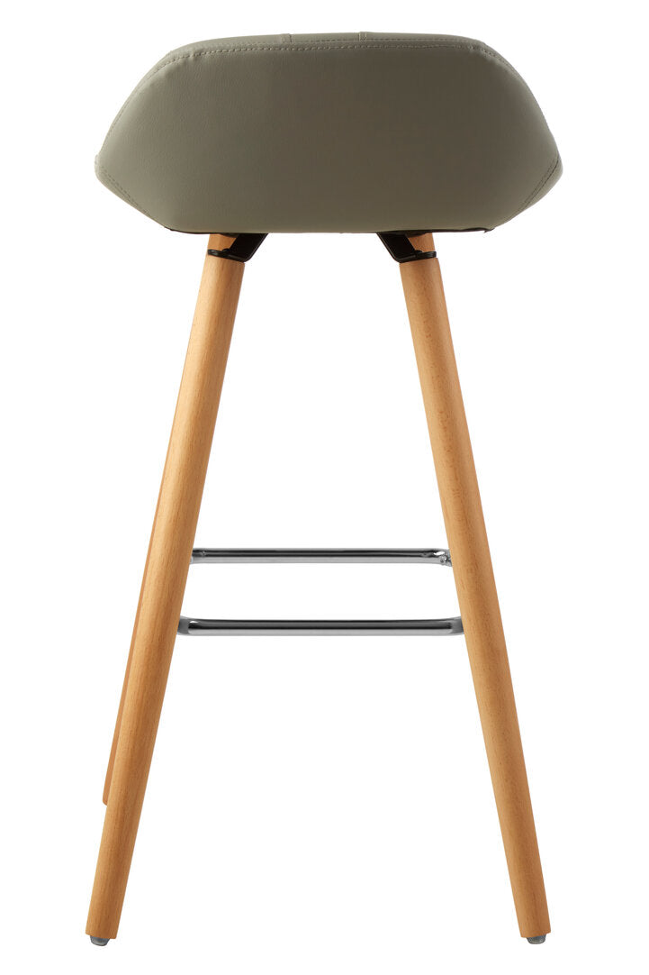 Richmond Grey Faux Leather Bar Stool