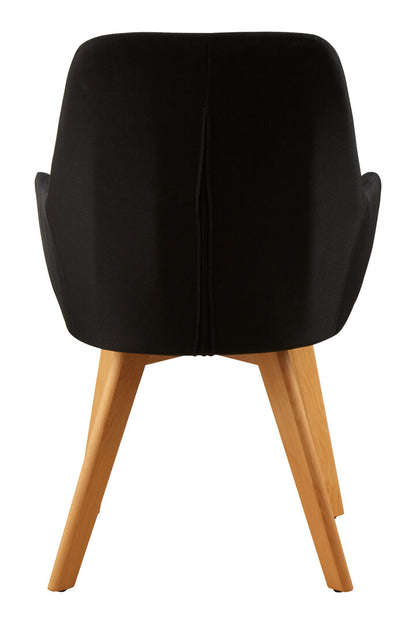 Richmond Black Dining Chair with Angular Legs