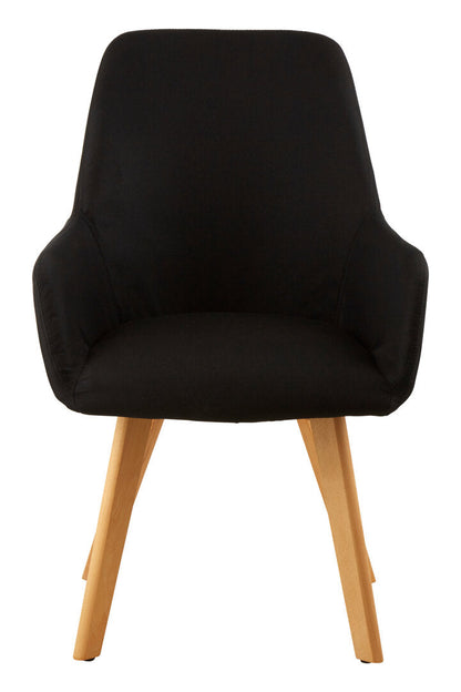 Richmond Dining Chair with Angular Legs Black 