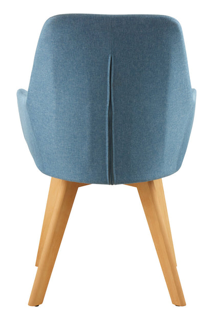 Richmond Blue Dining Chair with Angular Legs