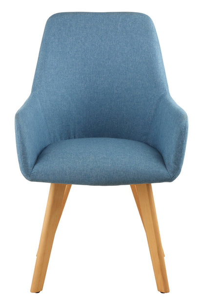 Richmond Blue Dining Chair with Angular Legs