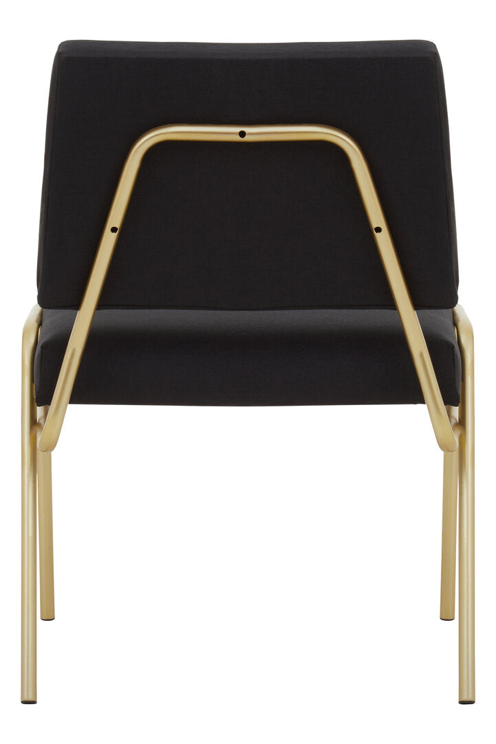 Chester Black Linen Chair
