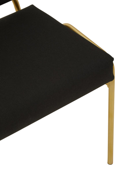 Chester Black Linen Chair