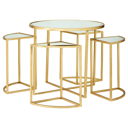 Harrogate Champagne Gold Set Of 5 Tables
