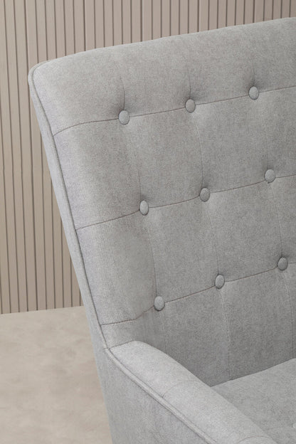 Richmond Grey Curved Chair