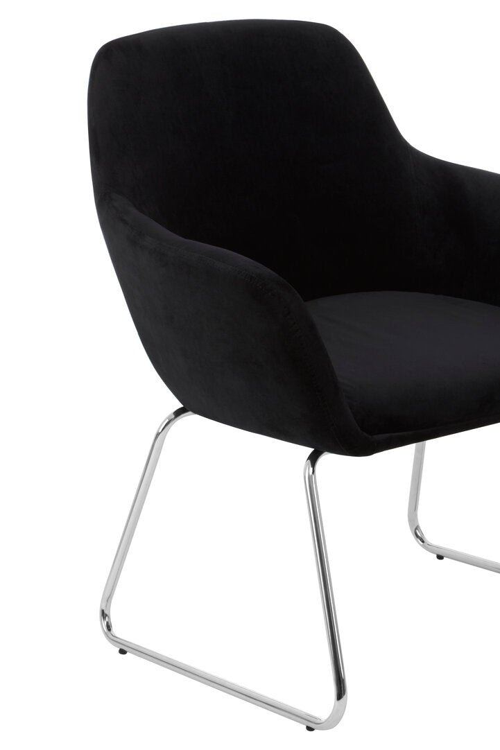 Richmond Black Fabric Chair