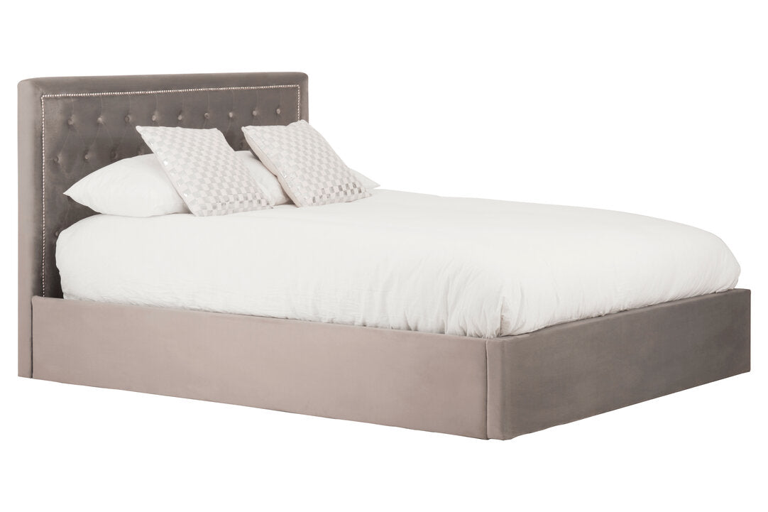 Brighton Grey Ottoman King Bed