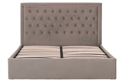 Brighton Grey Ottoman King Bed