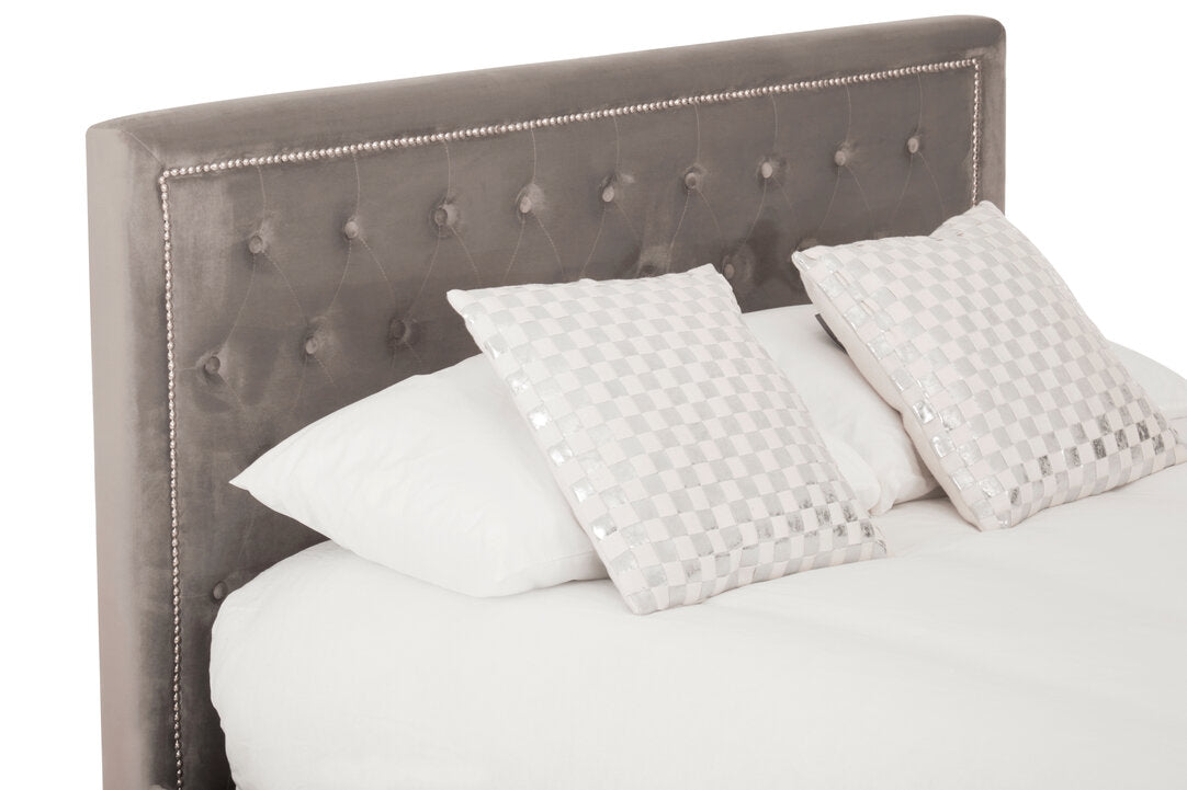 Brighton Grey Ottoman King Bed