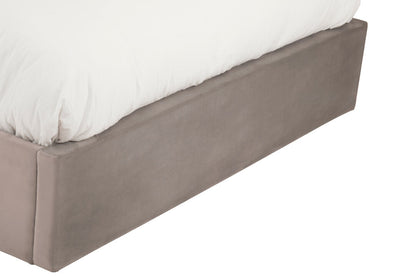 Brighton Grey Ottoman King Bed