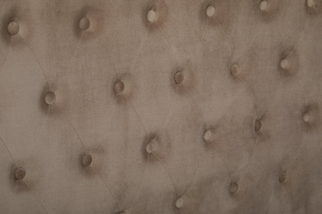 Brighton Mink Velvet Ottoman King Bed