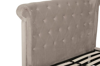 Bath Mink Velvet Ottoman Double Bed