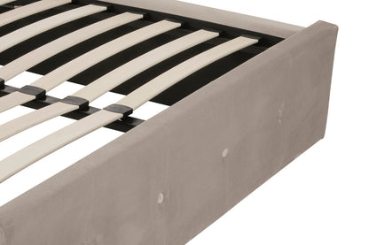 Bath Mink Velvet Ottoman Double Bed