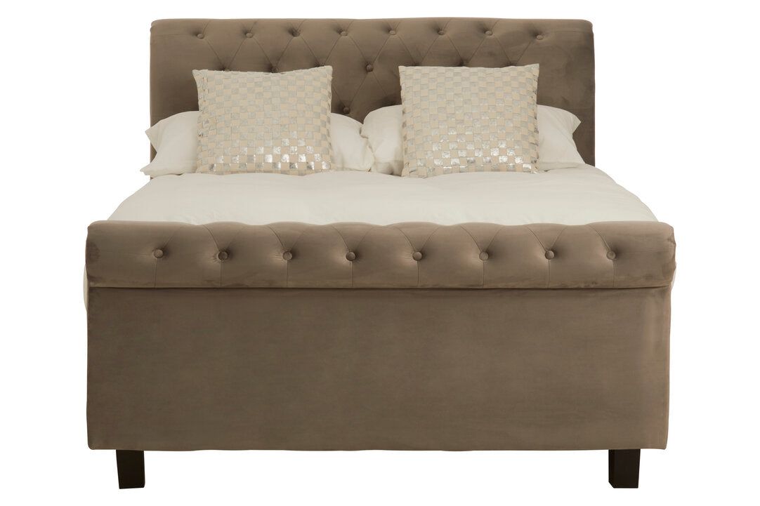 Norwich Grey Ottoman Double Bed
