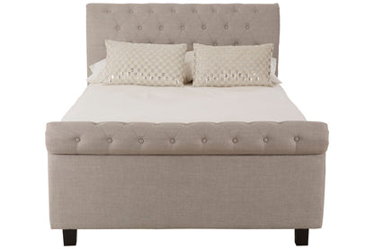 Norwich Light Grey Ottoman Double Bed