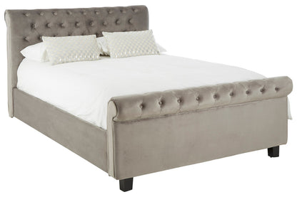 Norwich Grey Ottoman King Bed