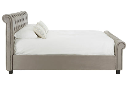 Norwich Grey Ottoman King Bed