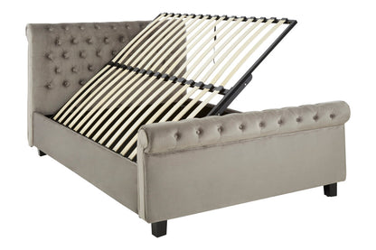 Norwich Grey Ottoman King Bed