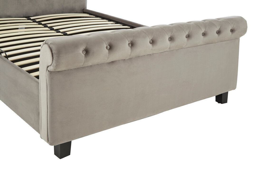 Norwich Grey Ottoman King Bed