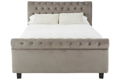 Norwich Grey Ottoman King Bed