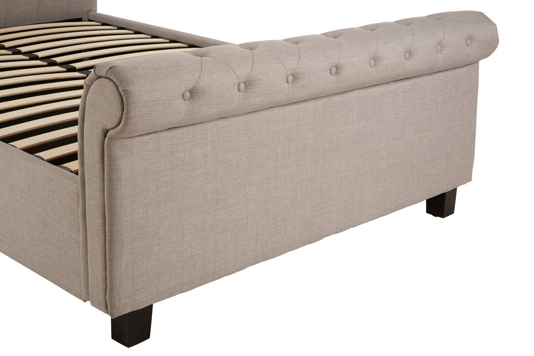 Norwich Light Grey Ottoman King Bed